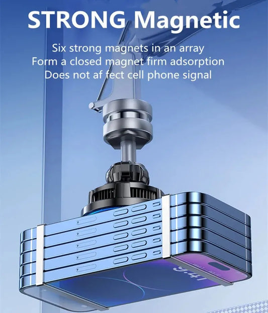 Purilite Select Magnetic Wireless Car Charger with Cooling Fan
