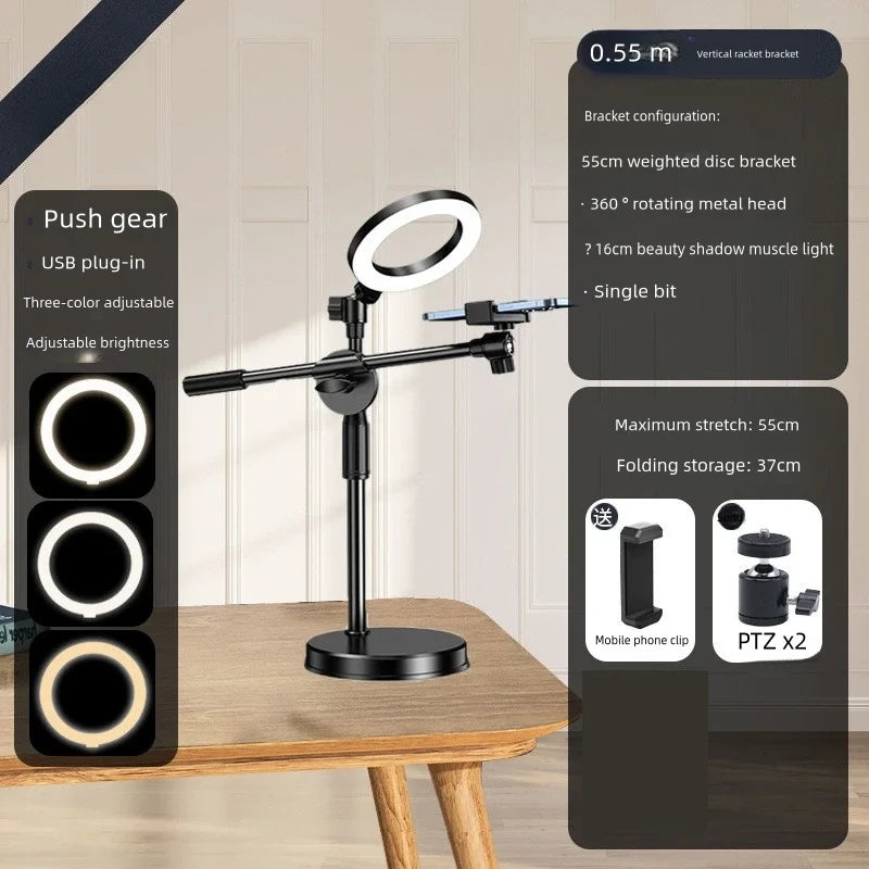 Purilite Select 30CM Overhead Tripod with Ring Light