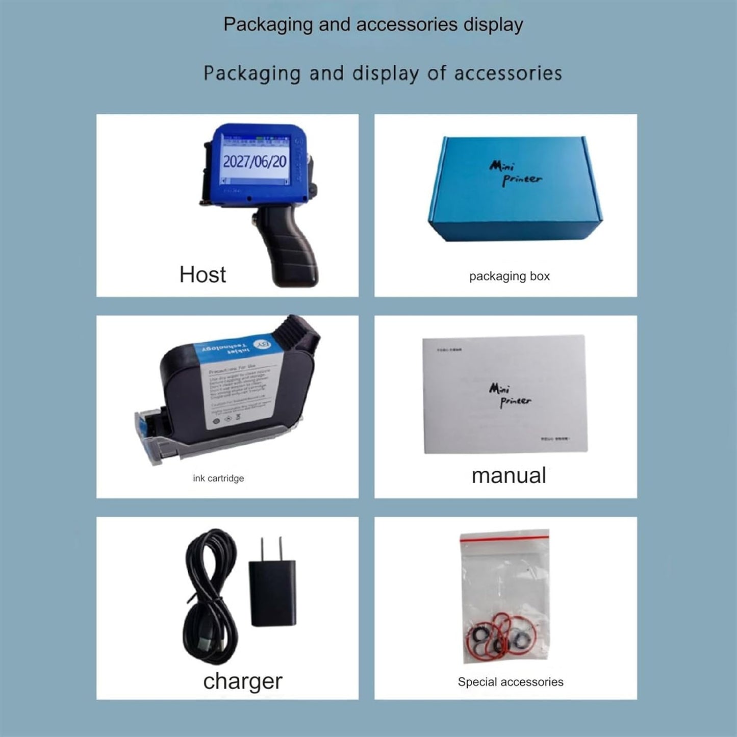 Mini Hand Jet Printer M2 – Compact Handheld Inkjet Printer for Expiry Date & Batch Coding