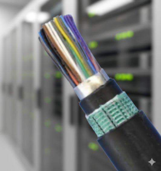 Armoured 50 Pairs Telephone Cable - (0.6mm)Mtr