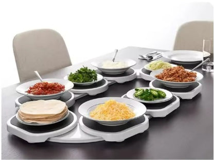 Purilite Select | Portable Rotating Food Turntable | Lazy Susan Revolution Tray for Dining Table & Family Gatherings