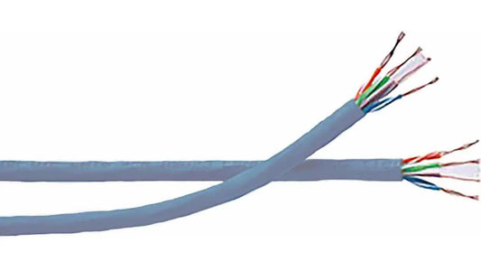 4 Pair U/UTP PVC 24 AWG CAT 6 Networking Cable (Grey)