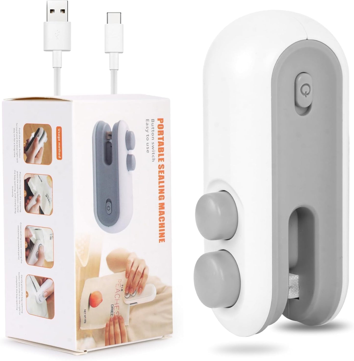 Portable Mini Heat Sealing Machine Bag Sealer for Food Storage