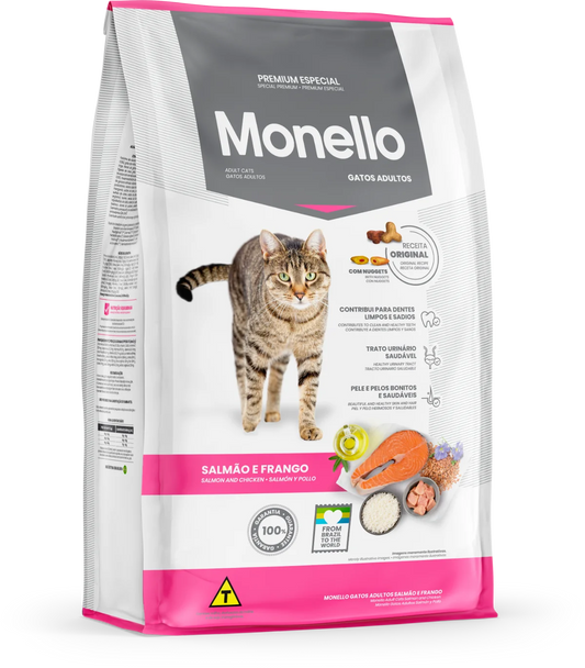 Monello Cat Food – 1kg, Complete Nutrition for Adult Cats