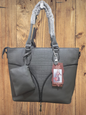 Stylish Grey Women’s Purse with Extra Hanging Pocket