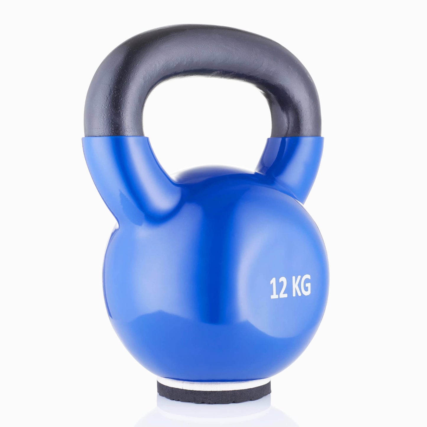 B Fit Vinyl Kettlebell 12kg – Iron Kettlebell for Strength Training