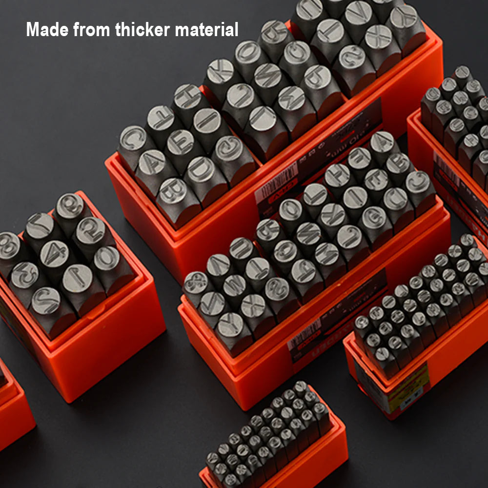 Harden 9PCS Steel Numbers Punch Set