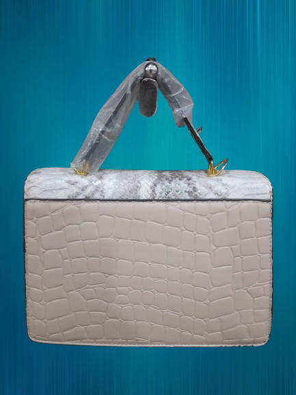 Dual-Shade Crocodile Texture Ladies Purse