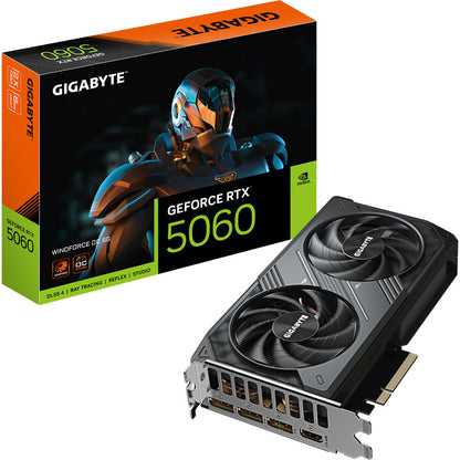 GIGABYTE WINDFORCE GeForce RTX™ 5060 8GB GDDR7 PCIe 5.0 Graphics Card