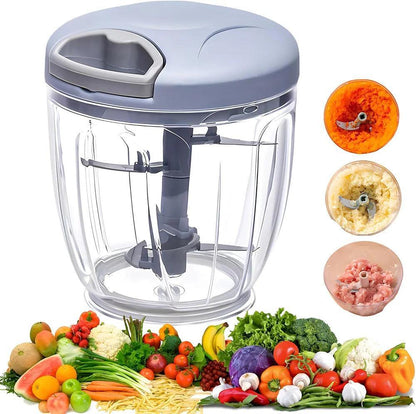 Hand-Pull Vegetable and Food Chopper