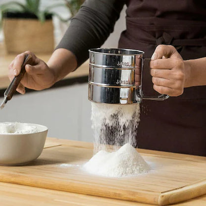 Stainless Steel Handheld Flour Sieve Cup