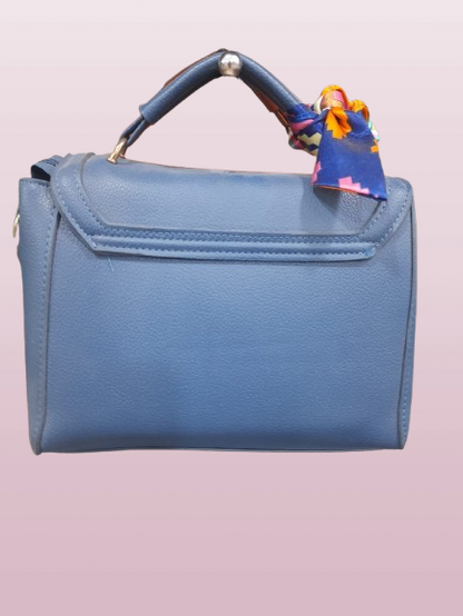 Elegant Blue Zipper Women’s Purse