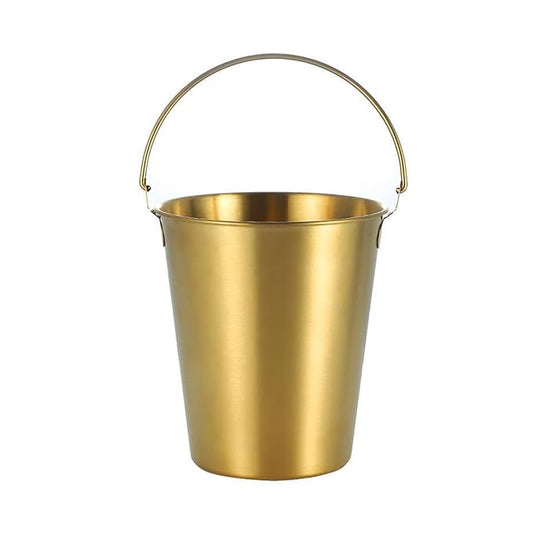 Stainless Steel Small Portable Ice Bucket Perfect for Home, Parties & Outdoor Use