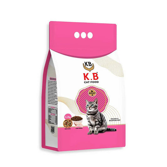 K.B Cat Food – 1.2kg, Complete Nutrition for Adult Cats