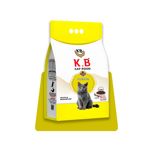 K.B Cat Food – 1.2kg, Complete Nutrition for Adult Cats