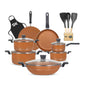 17 Pieces Non-Stick Marble Coated Superior Gift Set