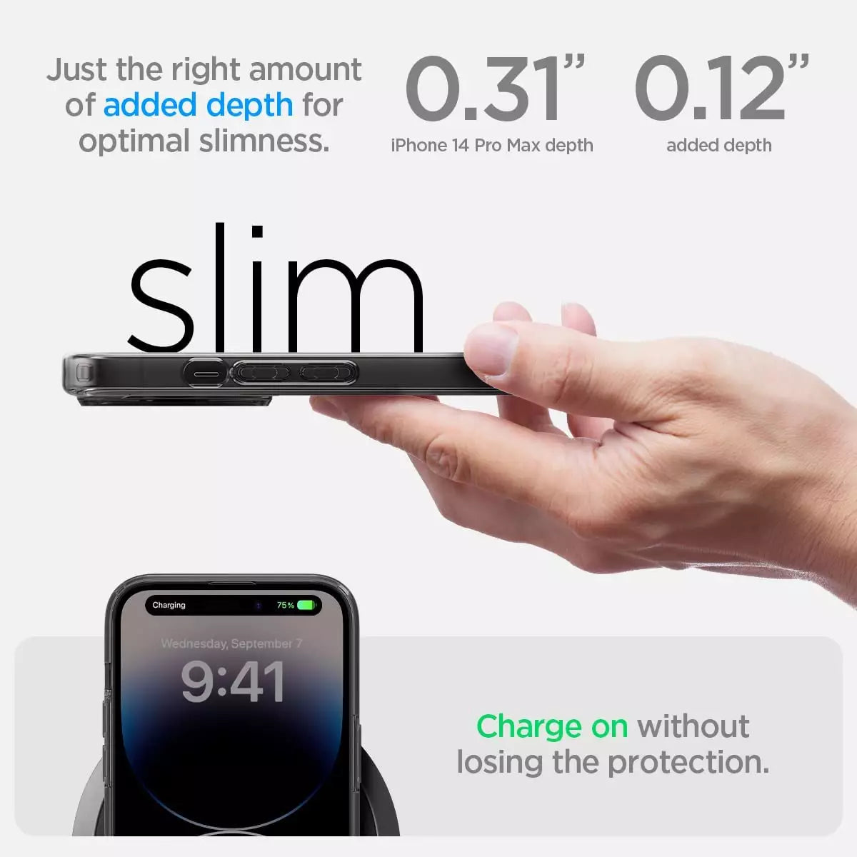 Apple iPhone 14 Pro Max Ultra Hybrid MagFit MagSafe Enabled Case by Spigen ACS05539 Zero One