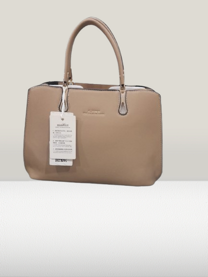 Graceful Camel-Colored Handbag for Ladies