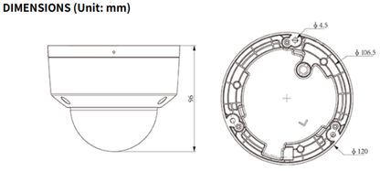 TC-C34KN Spec:I3/E/Y/C/SD/2.8mm/V4.3 Tiandy Spark, Spark-20 Dome Camera