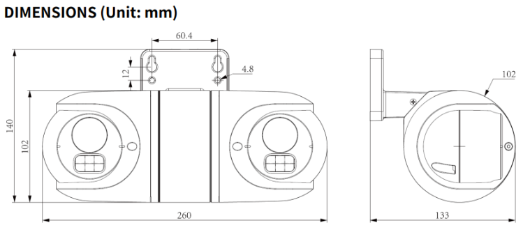 TC-C32RN Spec:I5/E/Y/QX/2.8mm/V4.2 Tiandy Spark 2MP Fixed 2.8mm