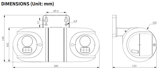 TC-C32RN Spec:I5/E/Y/QX/2.8mm/V4.2 Tiandy Spark 2MP Fixed 2.8mm