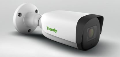 TC-C32UN Spec:I8/A/E/Y/2.8-12mm/V4.2 Tiandy Superlite Bullet 2MP Motorized Lens 2.8-12mm Smart IR, IR Range: 80m Built-in Mic, SD Card Slot, Reset Button ·POE, IP67