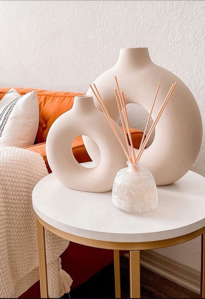 Modern Ceramic Donut Vases with Diffuser
