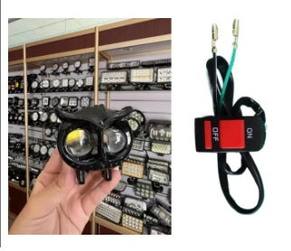 Purilite Select Owl LED Spotlight 5-Mode Dual Color Driving Light for Cars, Motorcycles & Off-Road Vehicles