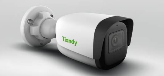 TC-C34WS Spec:I5W/E/Y/2.8mm/V4.2 Tiandy Lite Color Maker Tri-Light Bullet 4MP Fixed 2.8mm IP67 POE