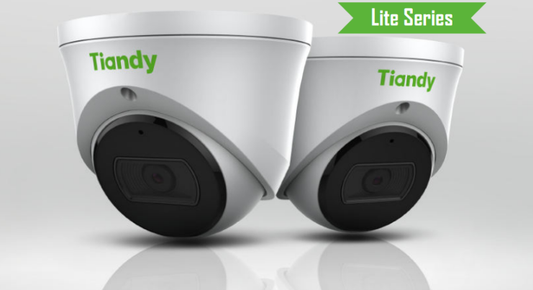 TC-C38XS Spec:I3/E/Y/M/2.8mm/V4.0 Tiandy Lite Lite Star Turret 8MP Fixed 2.8mm IP67 POE Full metal housing