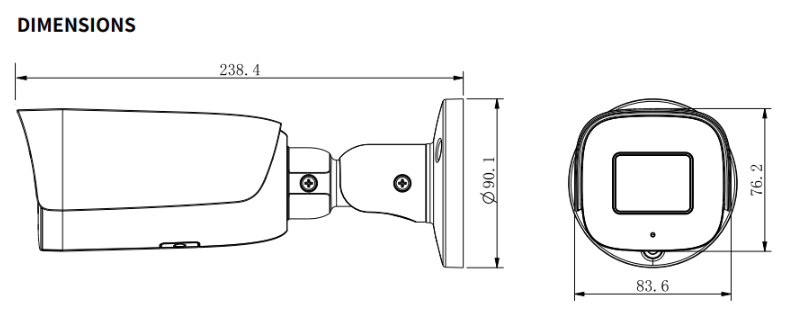 TC-C35US I8/A/E/Y/M/C/H/2.7-13.5mm/V4. 0 Tiandy Lite Lite Star-Full Bullet 5MP Motorized 2. 7-13.5mm IP67 Support Tripwire,perimeter+Human/Vehicle Classification