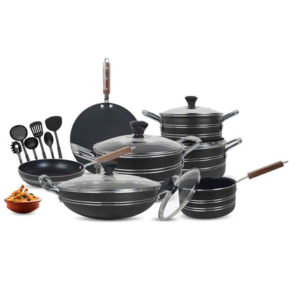 17 Pieces Non-Stick Galaxy Gift Pack Set | Premium Non-Stick Cookware