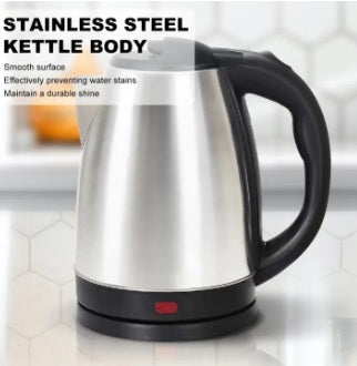 Purilite Select 2.0L Stainless Steel Electric Kettle 1500W Fast Boil Water Boiler with 360° Rotating Base for Tea, Coffee & Daily Kitchen Use