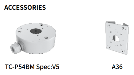 TC-C38WQ Spec:I5W/E/Y/4mm/V4.2 Tiandy Pro Early Warning+SMD Bullet 8MP Fixed 4mm IP67 Support tripwire perimeter+Human/Vehicle Classification