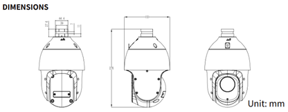 TC-H324S Spec 23X/I/E/C/V3.0 Tiandy Lite Lite Star PTZ 2MP 23X IP66 Aluminum Plastic Housing