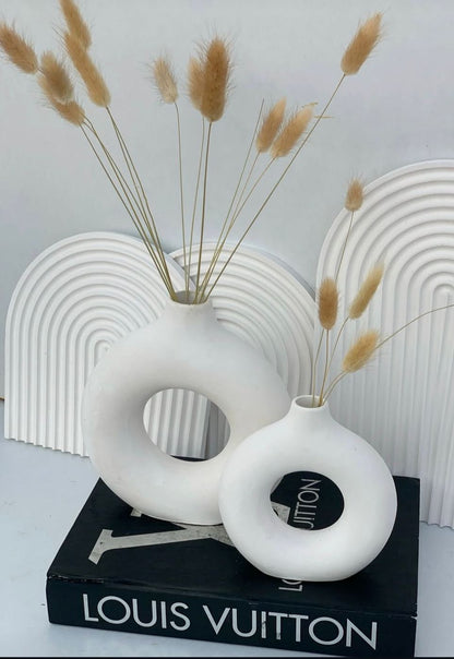 Modern Ceramic Donut Vases with Diffuser
