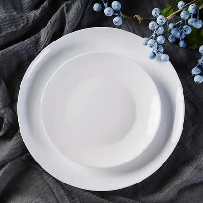 White Melamine Plate – 8" x 8"