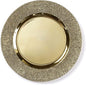 Gold Decal Charger Plates Luxurious Underplates for Elegant Dining