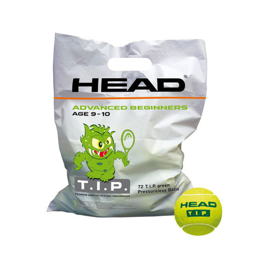 HEAD T.I.P. Tennis Training Balls (72 Pack Green)
