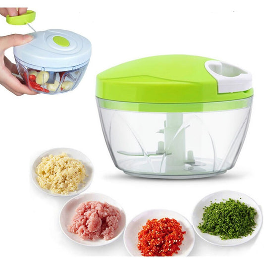 Manual Vegetable Chopper Multi-Function Food Chopper with Pull Cord