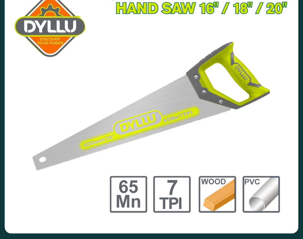 Dyllu Heavy-Duty Hand Saw – Sharp Hardened Steel Blade with Ergonomic Grip