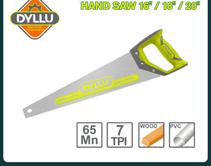 Dyllu Heavy-Duty Hand Saw – Sharp Hardened Steel Blade with Ergonomic Grip