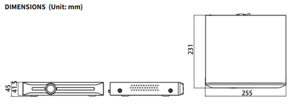 TC-R3105 Spec: I/B/L/Eu/V1.1 Tiandy Superlite Cube 5ch NVR 1HDD 6MP Rec.