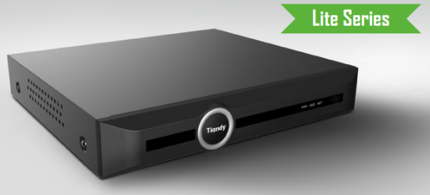 "TC-R3120 Spec:I/B/K/V3.1 Tiandy Lite Lite-K 20ch NVR 1HDD 8MP Rec."