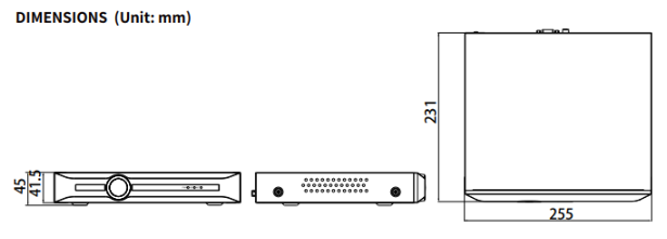 "TC-R3120 Spec:I/B/K/V3.1 Tiandy Lite Lite-K 20ch NVR 1HDD 8MP Rec."