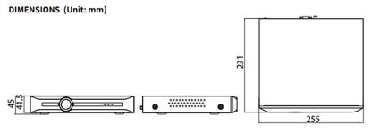 "TC-R3120 Spec:I/B/K/V3.1 Tiandy Lite Lite-K 20ch NVR 1HDD 8MP Rec."
