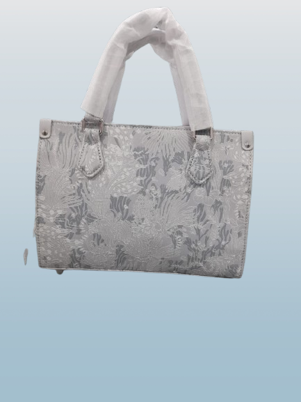 Stylish Grey Printed Ladies Bag