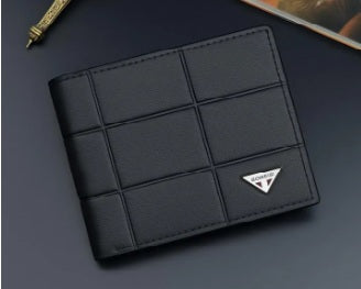 Purilite Select Men's Premium Check Pattern PU Leather Bifold Wallet | Slim Card Holder with Cash Compartments | Available in Black, Brown & Chocolate