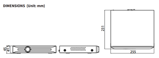 "TC-R3105 Spec: I/B/P4/L/S Tiandy Spark PSE 5ch NVR 1HDD 5MP Rec."
