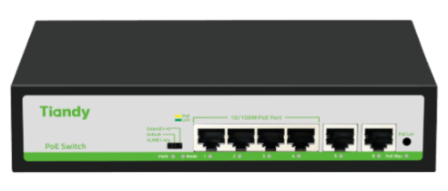 "TC-P3S06 Spec:1/E/HP 4 Port PoE Switch (New Arrival)"